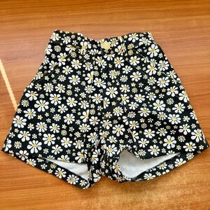 RARE Big Bud Press Lazy Daisy Shorts Black Size Extra Extra Small